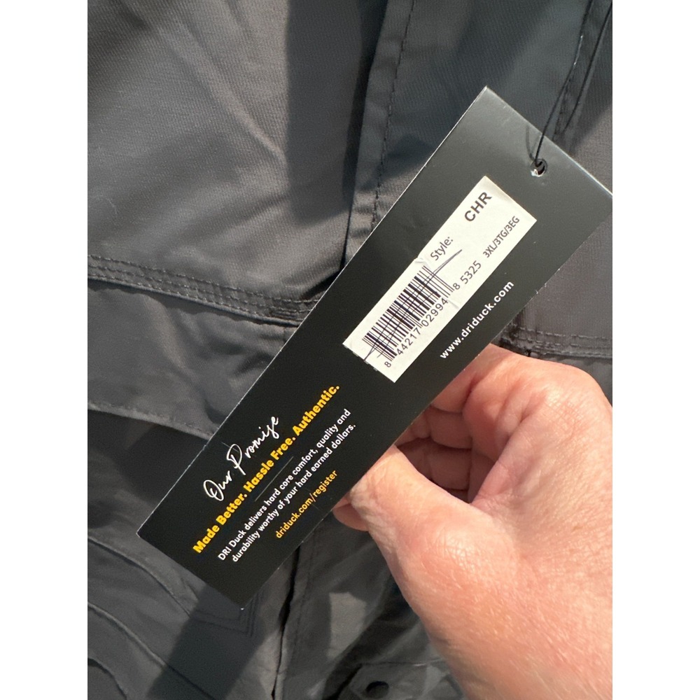 Dri-Duck 5325 Field Jacket Men's 3XL Charcoal Grey Work Utility Coat NWT - Picture 7 of 9